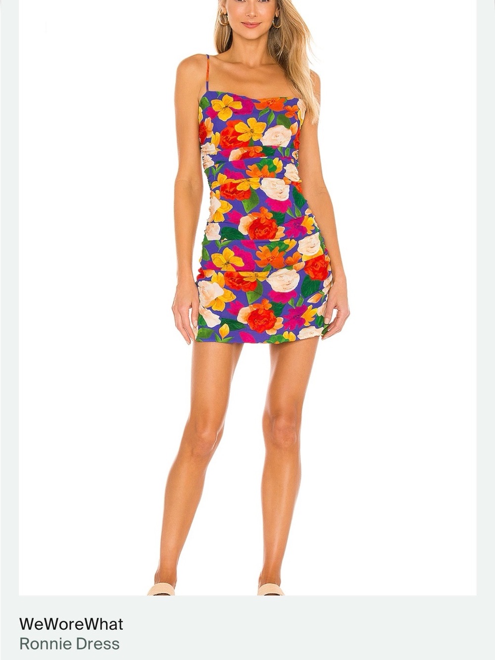 WeWoreWhat Ronnie Mini Dress in Blue, Red, Yellow, Green